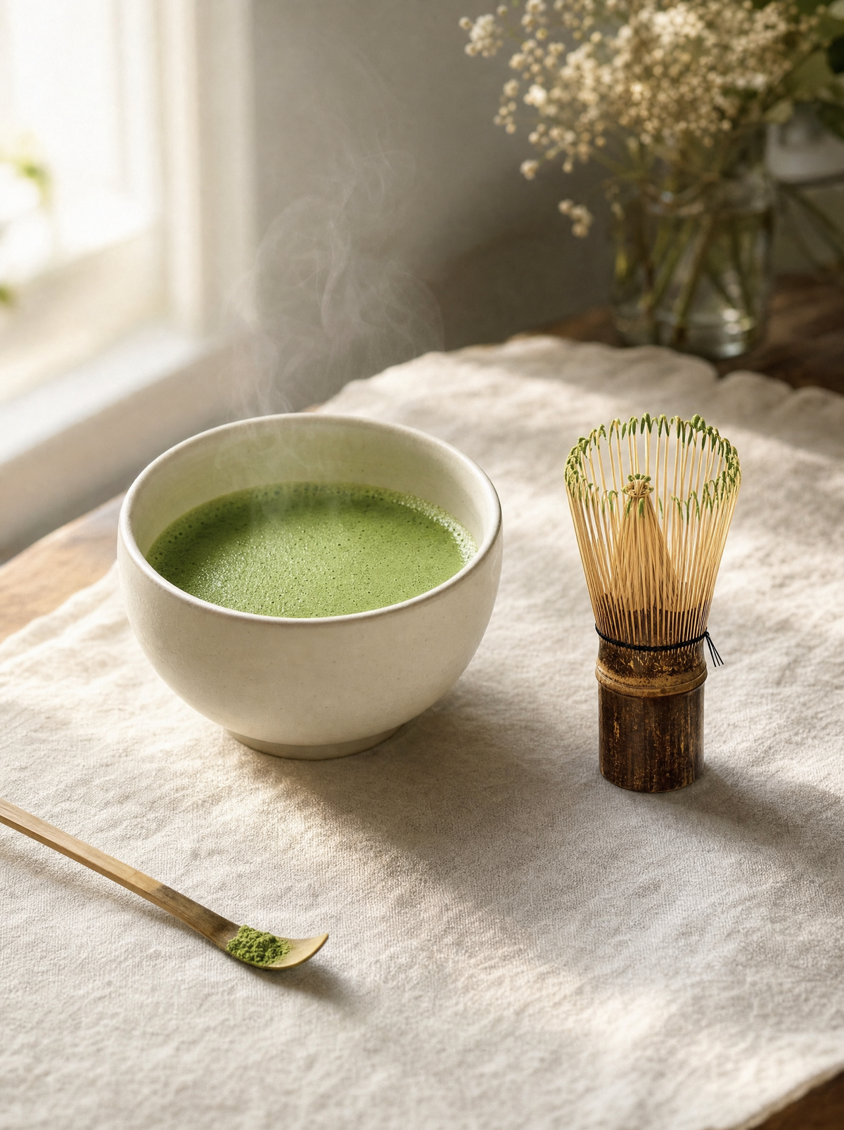 Batidor de bambú chasen para matcha Infinitea — vista 3