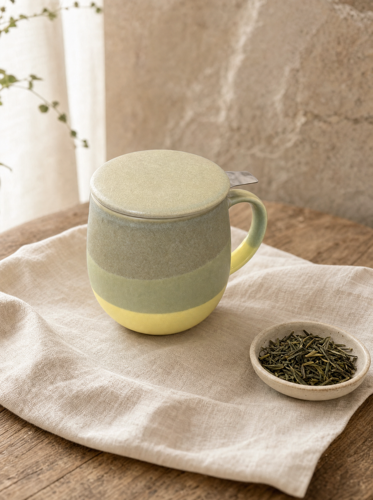 Taza de porcelana con tapa e infusor 580 ml Infinitea — vista 1