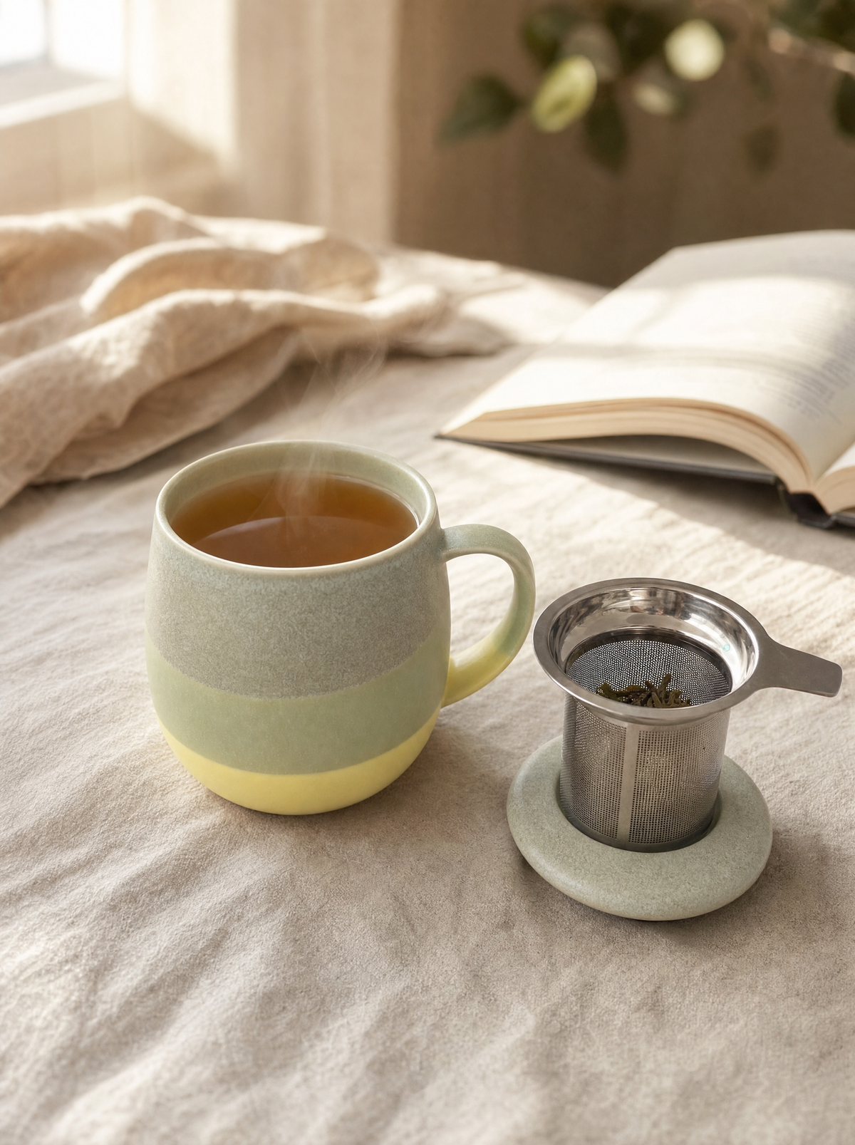 Taza de porcelana con tapa e infusor 580 ml Infinitea — vista 3