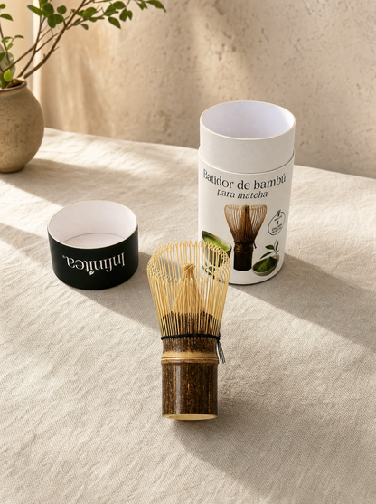 Batidor de bambú chasen para matcha Infinitea — vista 4
