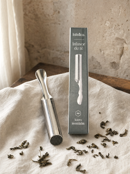 Infusor de té tubular de acero inoxidable 304 Infinitea — vista 1