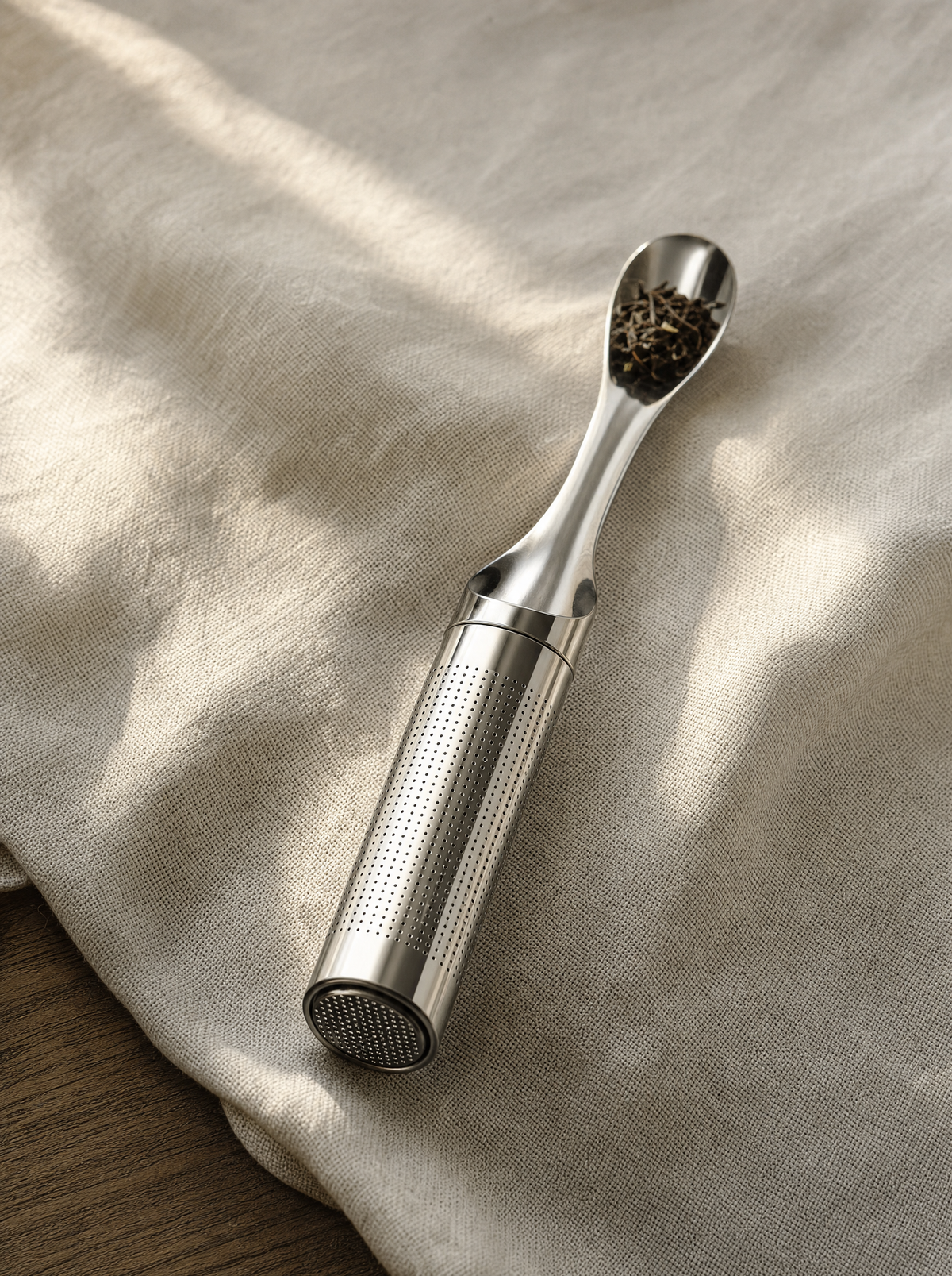 Infusor de té tubular de acero inoxidable 304 Infinitea — vista 2