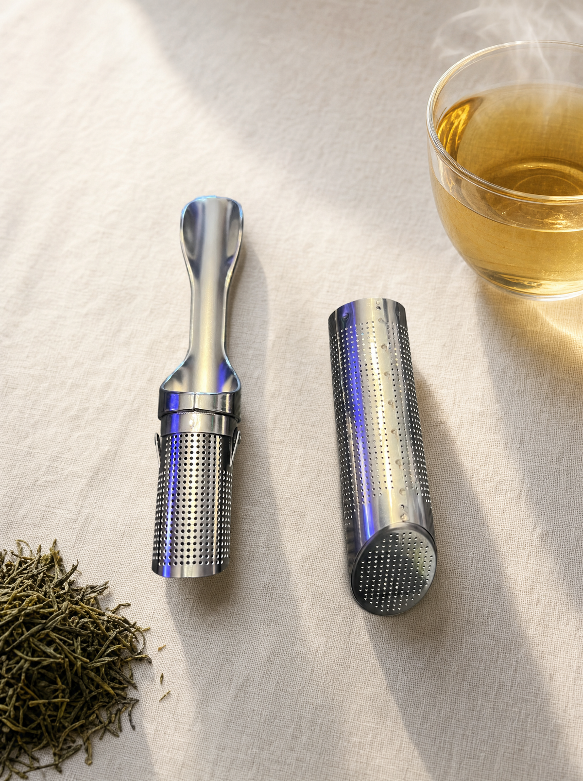 Infusor de té tubular de acero inoxidable 304 Infinitea — vista 6